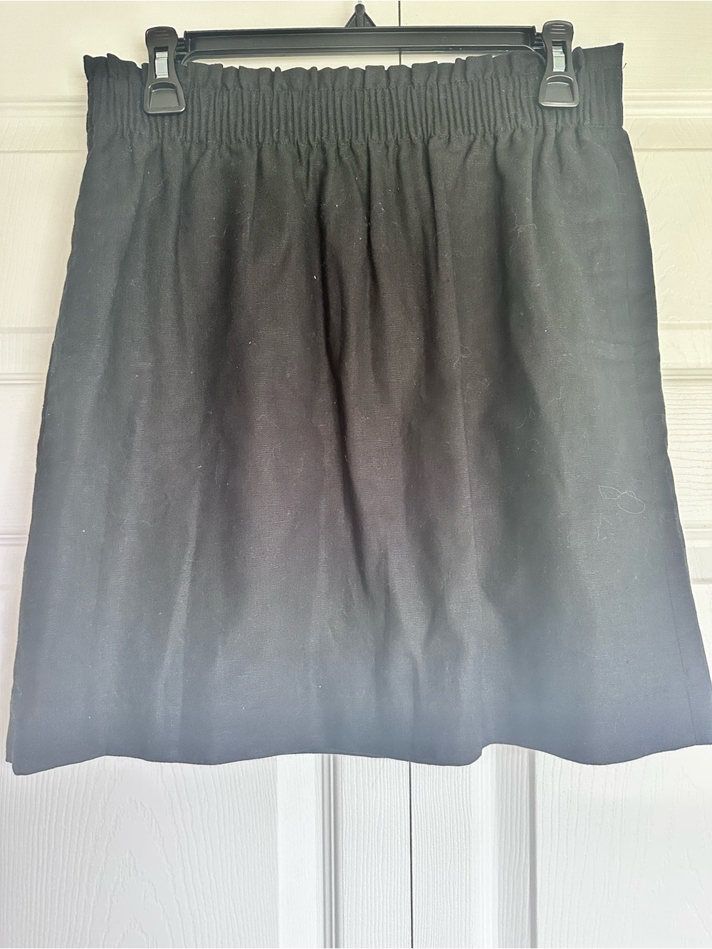J. Crew Black Mini Skirt with Elastic Waist